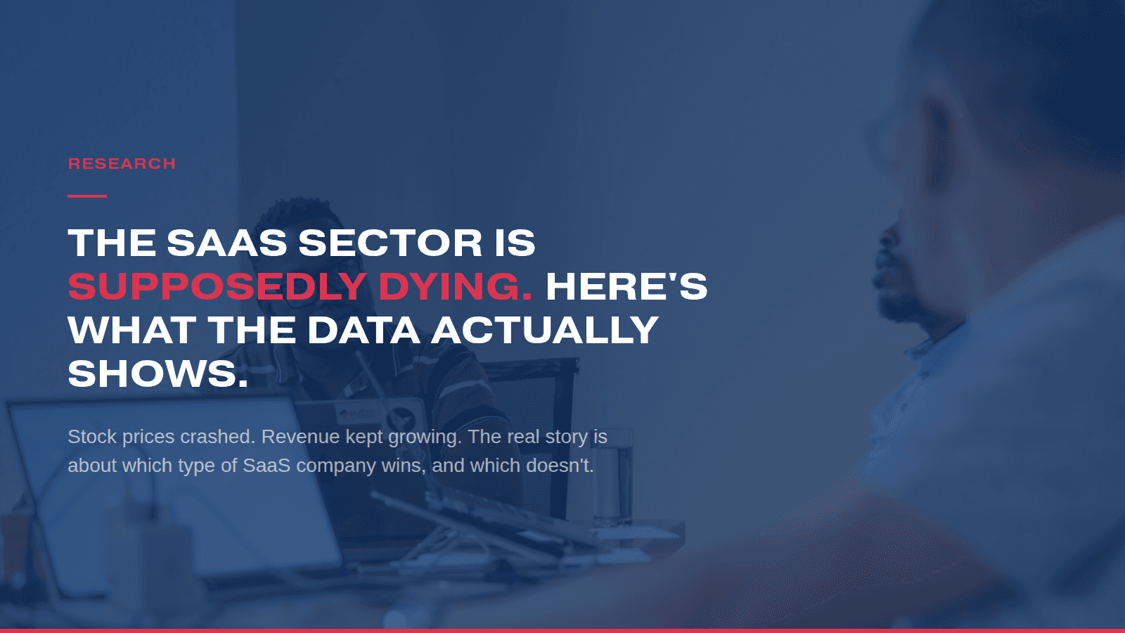 The SaaS sector is supposedly dying. Here's what the data actually shows.